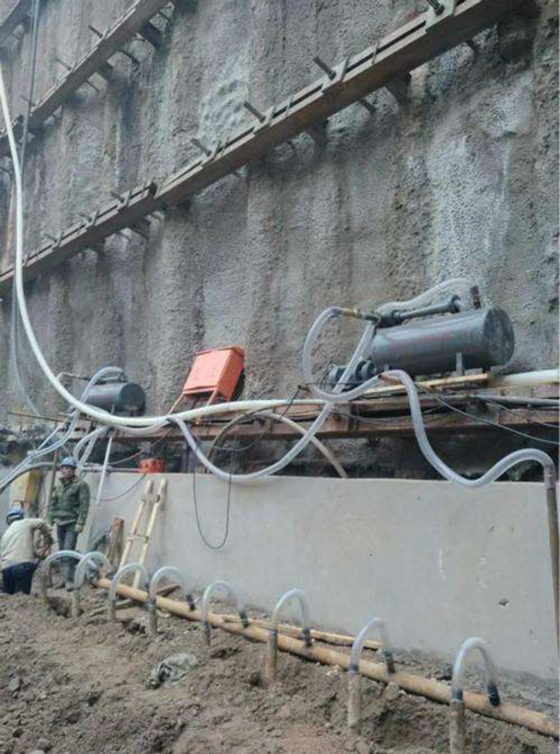 马鞍山基坑降水施工现场钻井工程案例