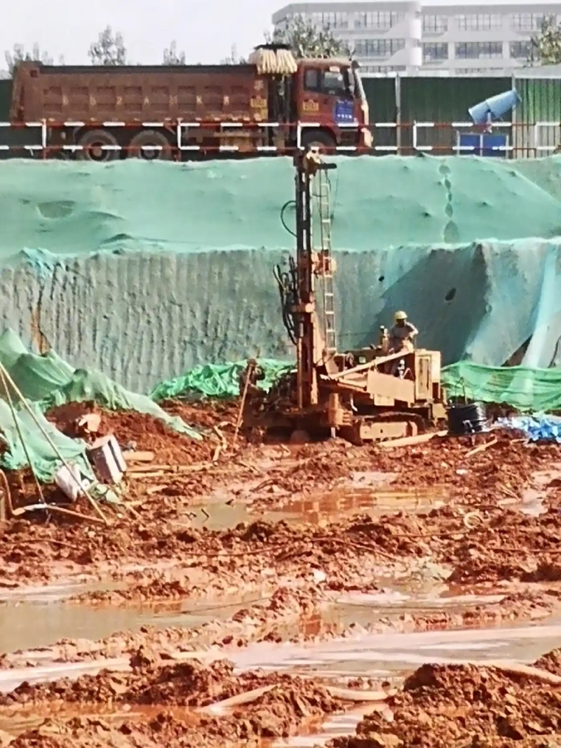 亳州地源热泵钻井施工现场